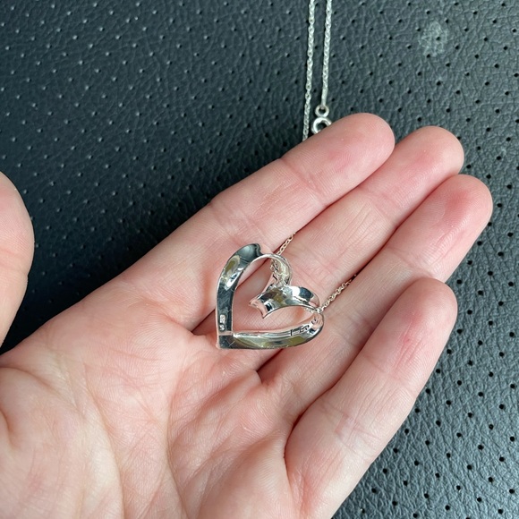 Sterling silver: I love you xo necklace - Picture 3 of 3